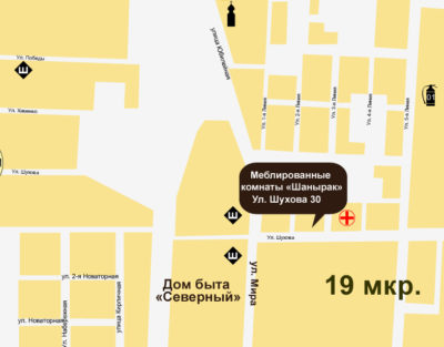 Гостиница Шанырак Карта